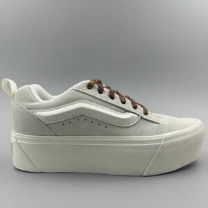 Vans Knu Stack Women Size 7 Off White Chunky Platform Skate Shoes Sneakers NEW